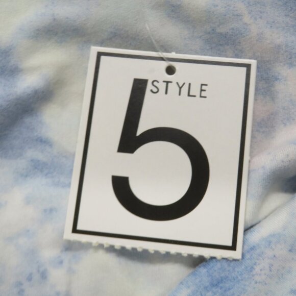 Style 5 Womens One Piece Swimsuit Multicolor Blue Pink Tie Dye Stretch XL New - Picture 4 of 6